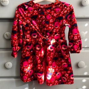 Velvet red pink and navy long sleeve dress cat & Jack